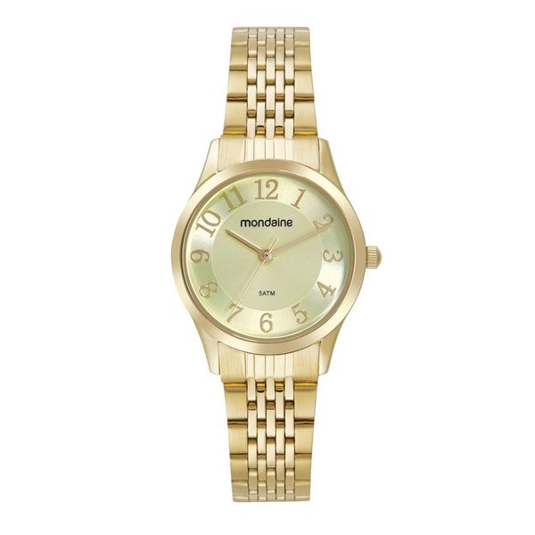 Relogio Mondaine Feminino Ref:32697lpmvde1 Social Dourado