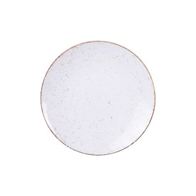 Jogo de Pratos Sobremesa Rústico 6 Peças 21 cm Porcelana Decorada Tramontina