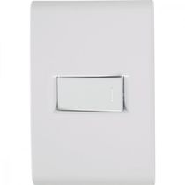 Conjunto 4x2 com 1 Interruptor Simples Horizontal Tramontina Liz 10 A 250 V Branco