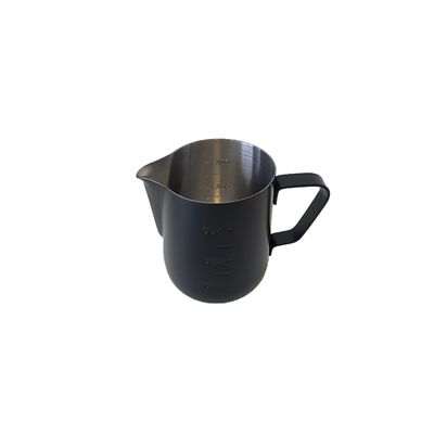 Leiteira Caneca Inox Preta Jarra Bule Pequeno 600ml