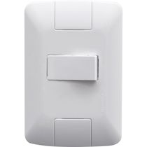 Conjunto 4x2 com 1 Interruptor Simples Horizontal Tramontina Aria 6 A 250 V Branco