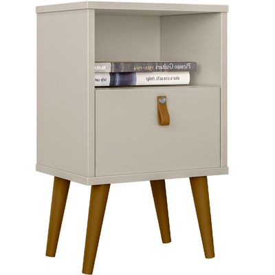 Kit Cabeceira Casal 240cm Celine Com Mesa De Cabeceira 01 Gaveta Loreta L05 Carvalho - Lyam Decor