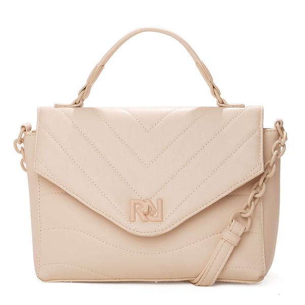 Bolsa Transversal Feminina Rafitthy 28.24199 Matelassê Nude