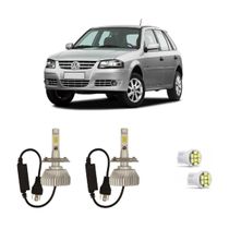 Kit Lâmpadas Super Led Farol Alto Baixo Gol G4 2005 à 2014