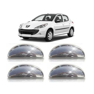 Aplique Cromado Maçaneta Peugeot 206 207 4 Portas