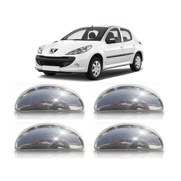 Aplique Cromado Maçaneta Peugeot 206 207 4 Portas