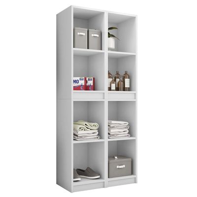 Nicho Torre Multifuncional Para Lavanderia Branco Caemmun