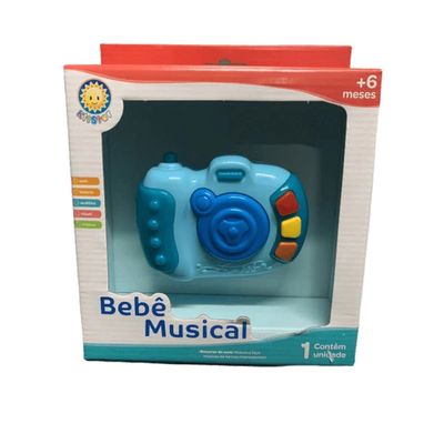 Bebê Musical Câmera Azul 782 - Kitstar