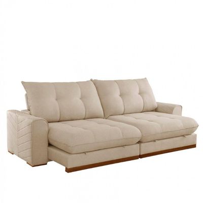 Sofá Argo Linho 02 Módulos 90 Cm B25cm Meu Sofá Online A294 Linho Creme