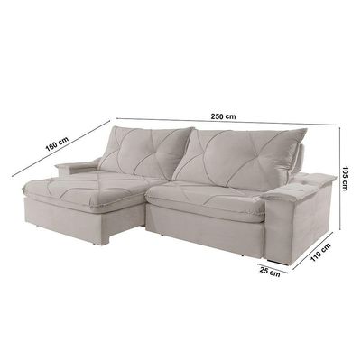 Sofá Apollo Veludo 02 Módulos 100 Cm B25cm Meu Sofá Online B026 Veludo Prata