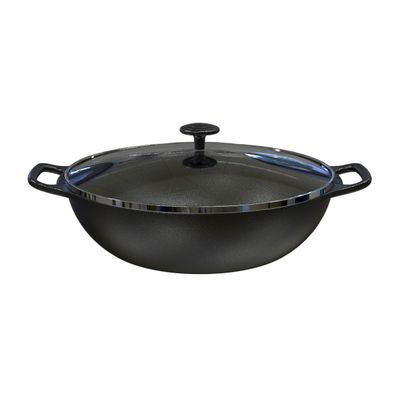 Panela Frigideira Wok 2 Alças de Ferro Fundido TV PF 36cm