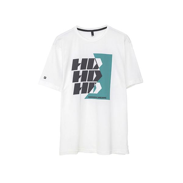 Camiseta Básica Masculina Estampada Branca 9650B - HD G