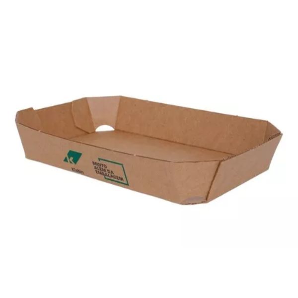 200 Bandejas Para Frutas e Legumes - 19,9 x 12,7 x 3,1 Cm