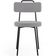 Kit 04 Cadeiras Decorativas Estofada Para Sala De Jantar Barcelona L02 Suede Cinza - Lyam Decor