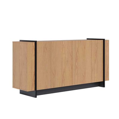 Buffet Aparador Decorativo 160cm Destin Freijó/Preto G73 - Gran Belo