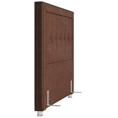 Cabeceira Cama Box Casal Queen 160 cm P05 Atenas Corino Marrom - Lyam Decor