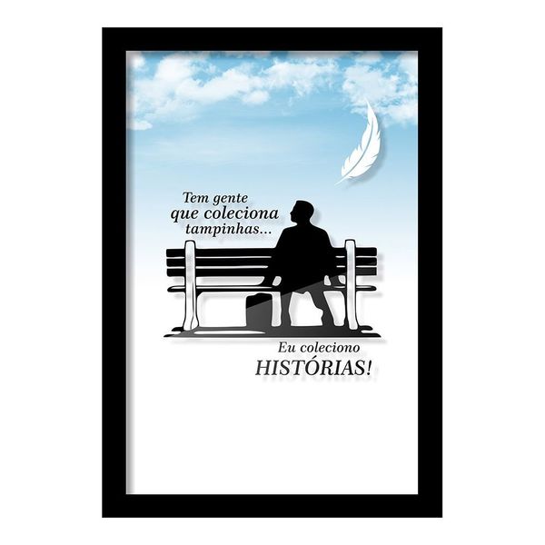 Quadro Porta Ingressos de Cinema HISTÓRIAS