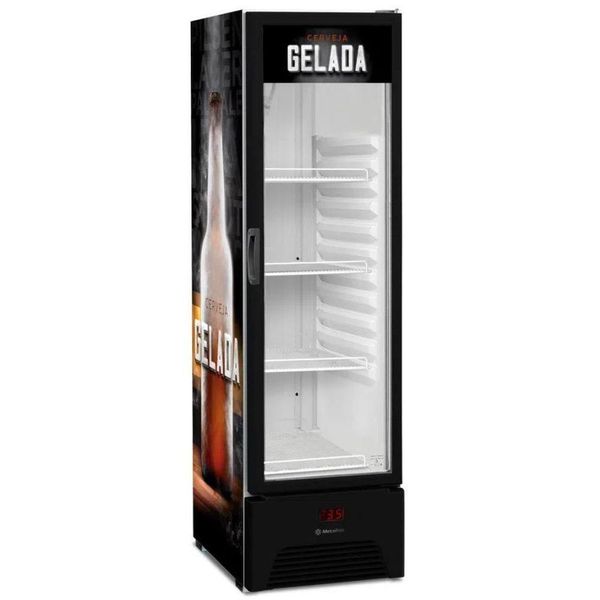 Cervejeira Slim Optima Vn28rp Metalfrio Expositor 337 Litros Preto 110v Cervejeira Slim Optima Vn28rp Metalfrio Expositor 337 Litros Preto 110v