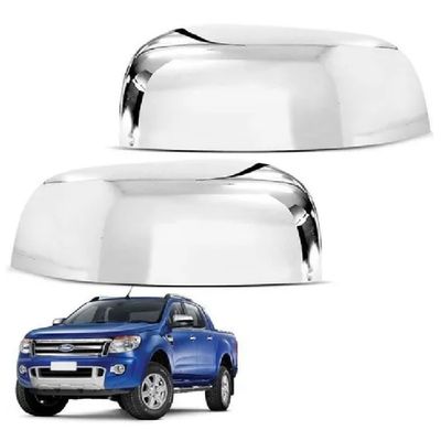 Jogo Aplique Capa Cromada Retrovisor Ford Ranger 2018