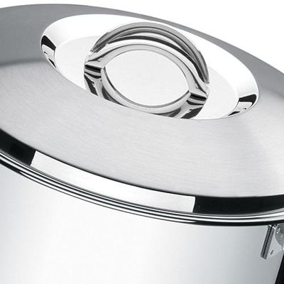 Caçarola Tramontina Rasa Solar em Aço Inox Fundo Triplo com Tampa e Alças 16 cm 1,4 L