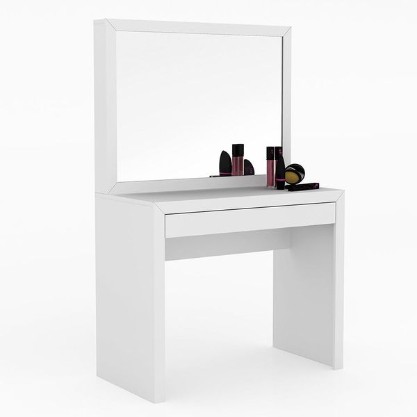 Penteadeira para Quarto Decorativa PE2000 MPD Branco - Gran Belo