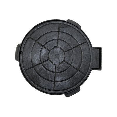 Tampa Tampão de Chão Passagem Articulado Ferro Fundido 32cm