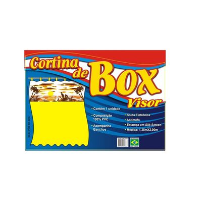 CORTINA PARA BOX BANHEIRO VISOR POR-DO-SOL