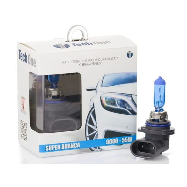 Lâmpada HB4 (9006) 55w 12v Super Branca Techone 8500k Par
