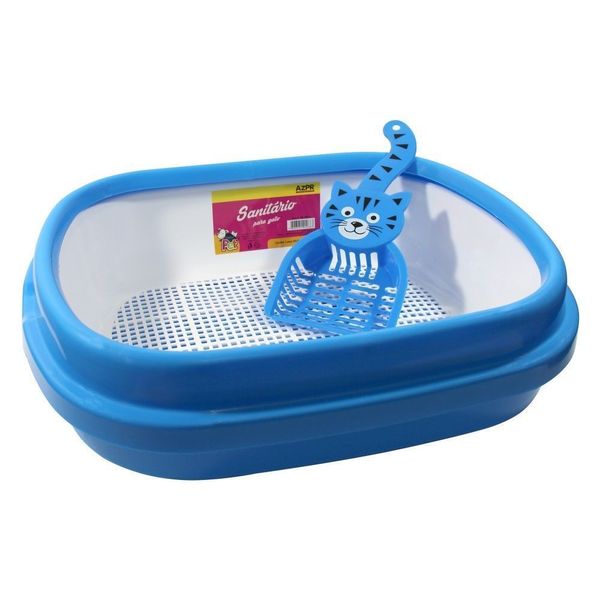 Sanitário Pet Para Gato Azul Azpr