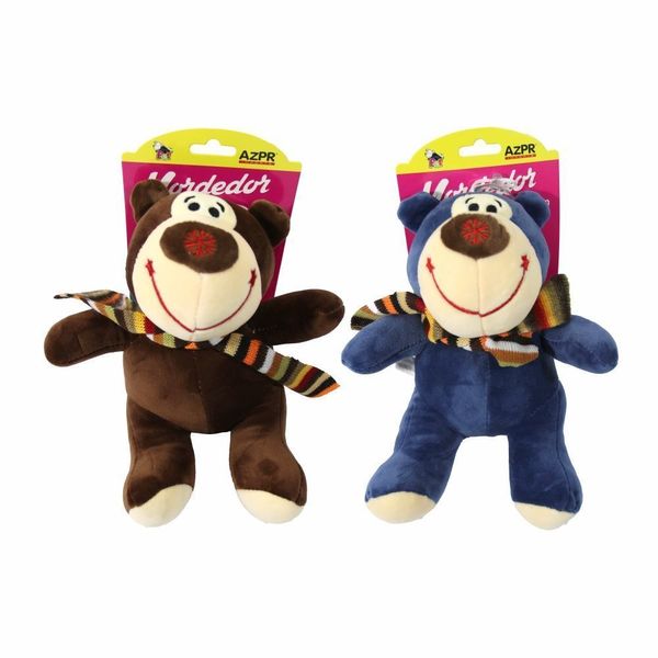 Mordedor Pet Pelúcia Urso Cachecol Cor Sortida Azpr Mordedor Pet Pelúcia Urso Cachecol Cor Sortida Azpr