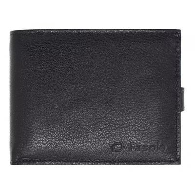 CARTEIRA MASCULINA COURO COM PORTA CHEQUE FASOLO H015 PRETA Cor:Preto;Tamanho:Único;Gênero:Homem