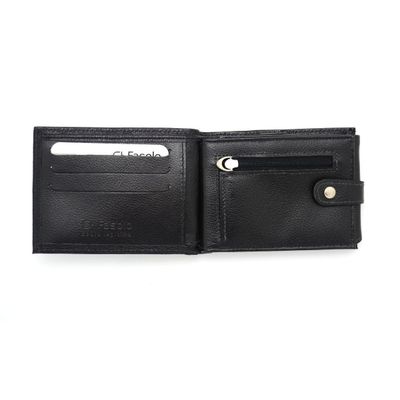 CARTEIRA MASCULINA COURO COM PORTA CHEQUE FASOLO H015 PRETA Cor:Preto;Tamanho:Único;Gênero:Homem