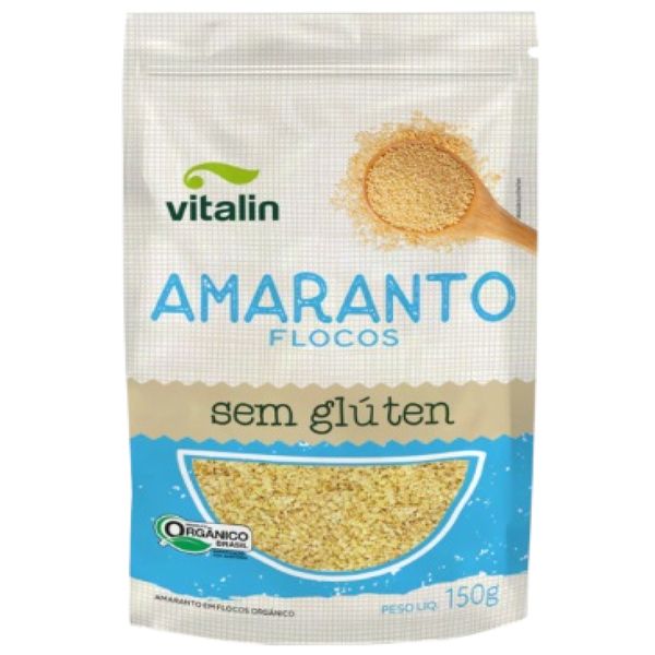 Amaranto em Flocos Orgânico Sem Glúten Vitalin 150g
