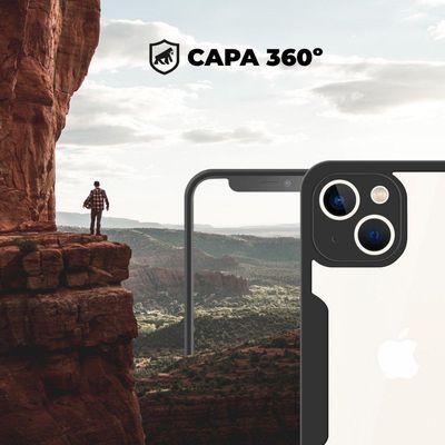 Capa 360 para iPhone 14 Plus - Preta - Gshield