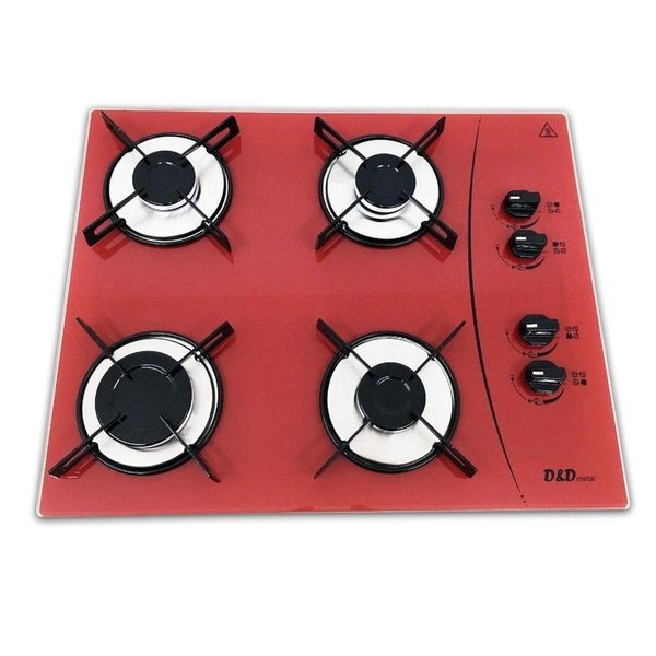 Cooktop a Gás 4 Bocas Mega Chama Bivolt D&D Metal CE04VE