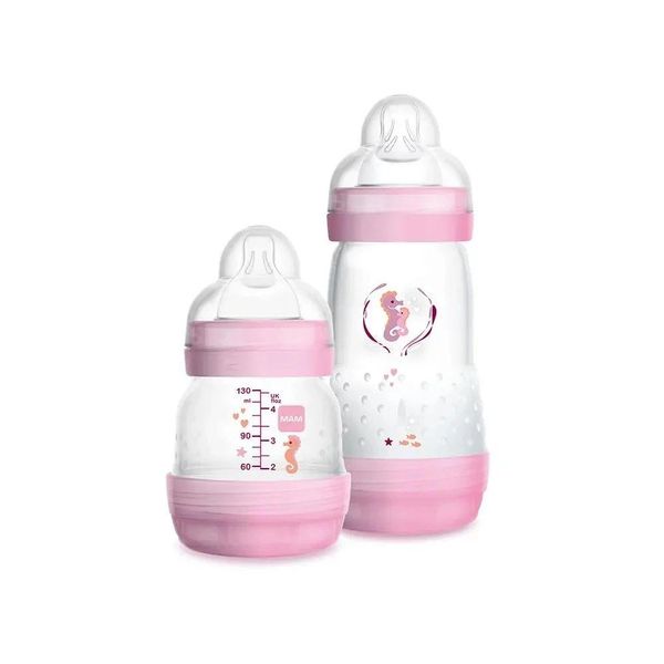 Mamadeira Easy Start Starter Set Rosa - Mam Baby