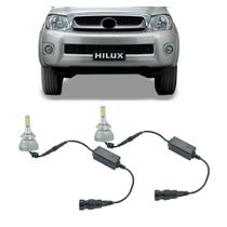 Kit Lâmpadas Super Led Farol de Milha Hilux SW4 2006 à 2012