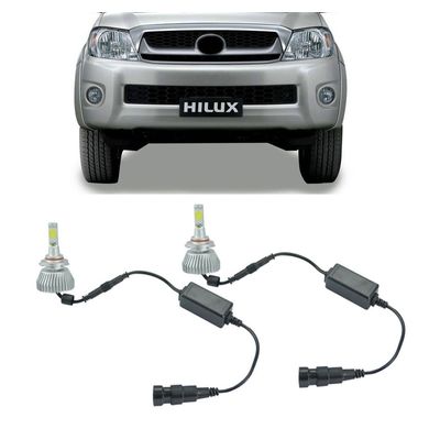 Kit Lâmpadas Super Led Farol de Milha Hilux SW4 2006 à 2012