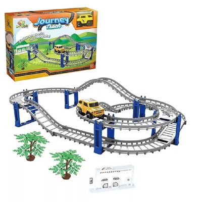 Pista C/ Carrinho Journey Track Lombada 40 Peças Carro ZB726 - Art Brink