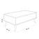 Mesa de Centro Para Sala de Estar Pés Palito Cannes L03 Cinza - Lyam Decor