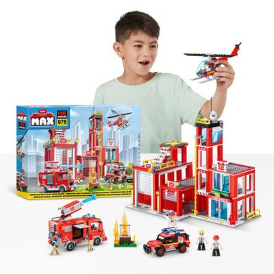 Blocos de Montar Max City Fire Station 976 peças