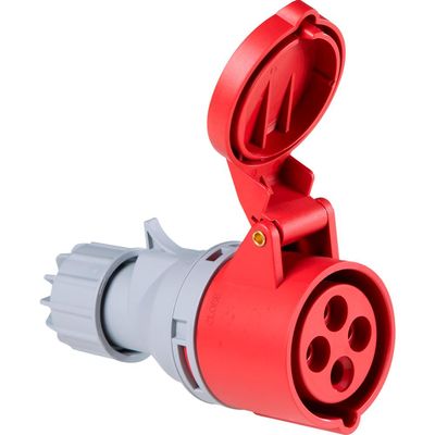 Tomada de Acoplamento Industrial 3P+T 16 A 380-415 Vca 6 H Tramontina