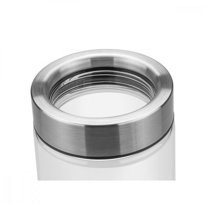 Pote de Vidro Tramontina Purezza com Tampa de Aço Inox 10 cm 1 L