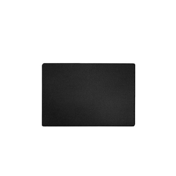 Tapete de Cozinha Lavanderia Preto Retangular 76x46cm