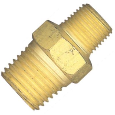 Niple de Redução Lubefer 1/4 x 1/8 Rosca Macho Aço