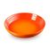 KIT LE CREUSET STOCKPOT EM AÇO INOX ESMALTADO 22CM 7,6L E 2 PRATOS FUNDOS 22CM EM CERÂMICA LARANJA