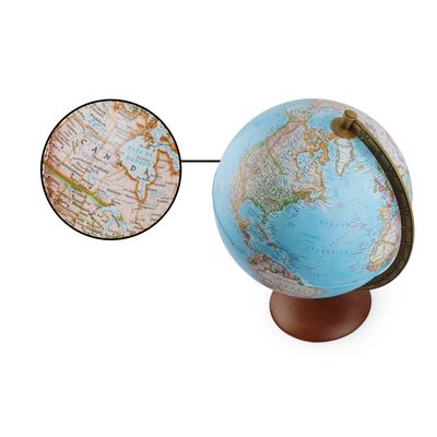 Globo Terrestre Decorativo Iluminado Gold Calssic 30cm National Geographic Tecnodidattica