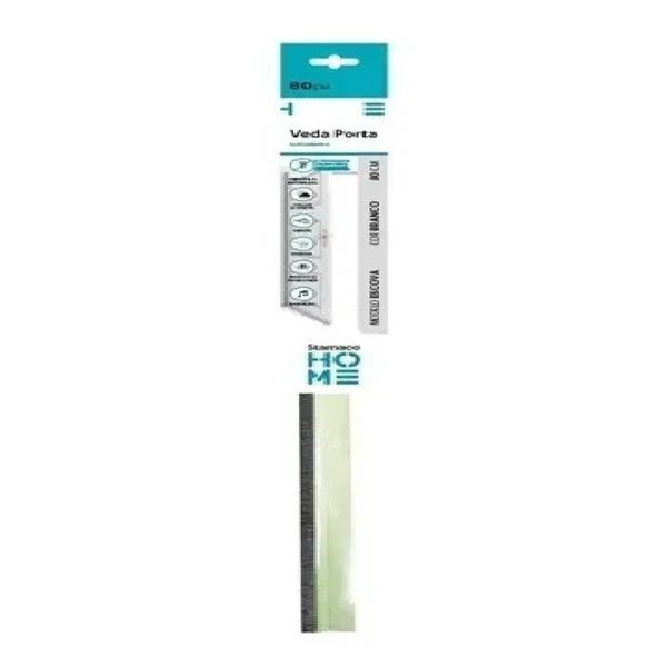 Veda Porta C/ Adesivo 3m 80cm Escova Branco
