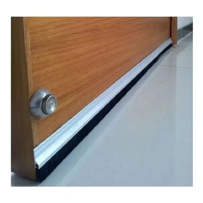 Veda Porta C/ Adesivo 3m 80cm Escova Branco