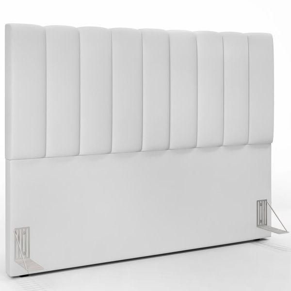 Cabeceira Cama Box Casal Queen 160 cm Dália W01 Facto Branco - Lyam Decor